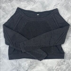 Women's Lululemon charcoal gray Knit Sweater